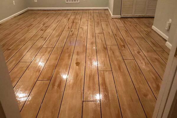 Wood Concrete Flooring